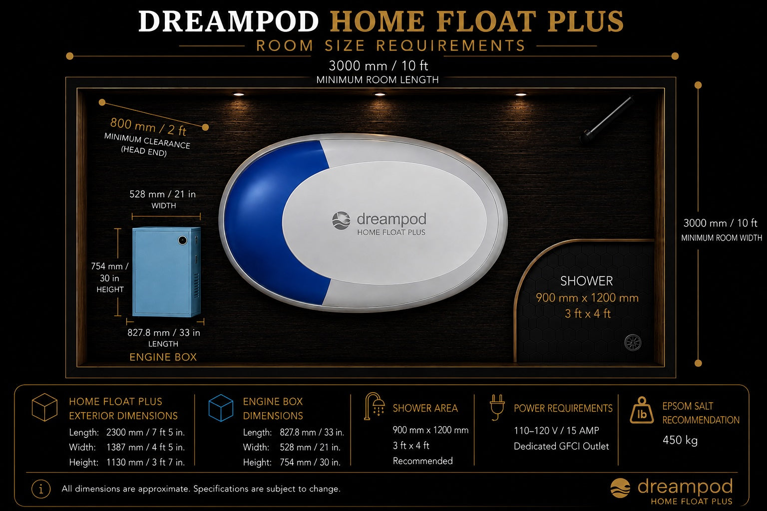 Dreampod Home Float Plus — Home Float Tank