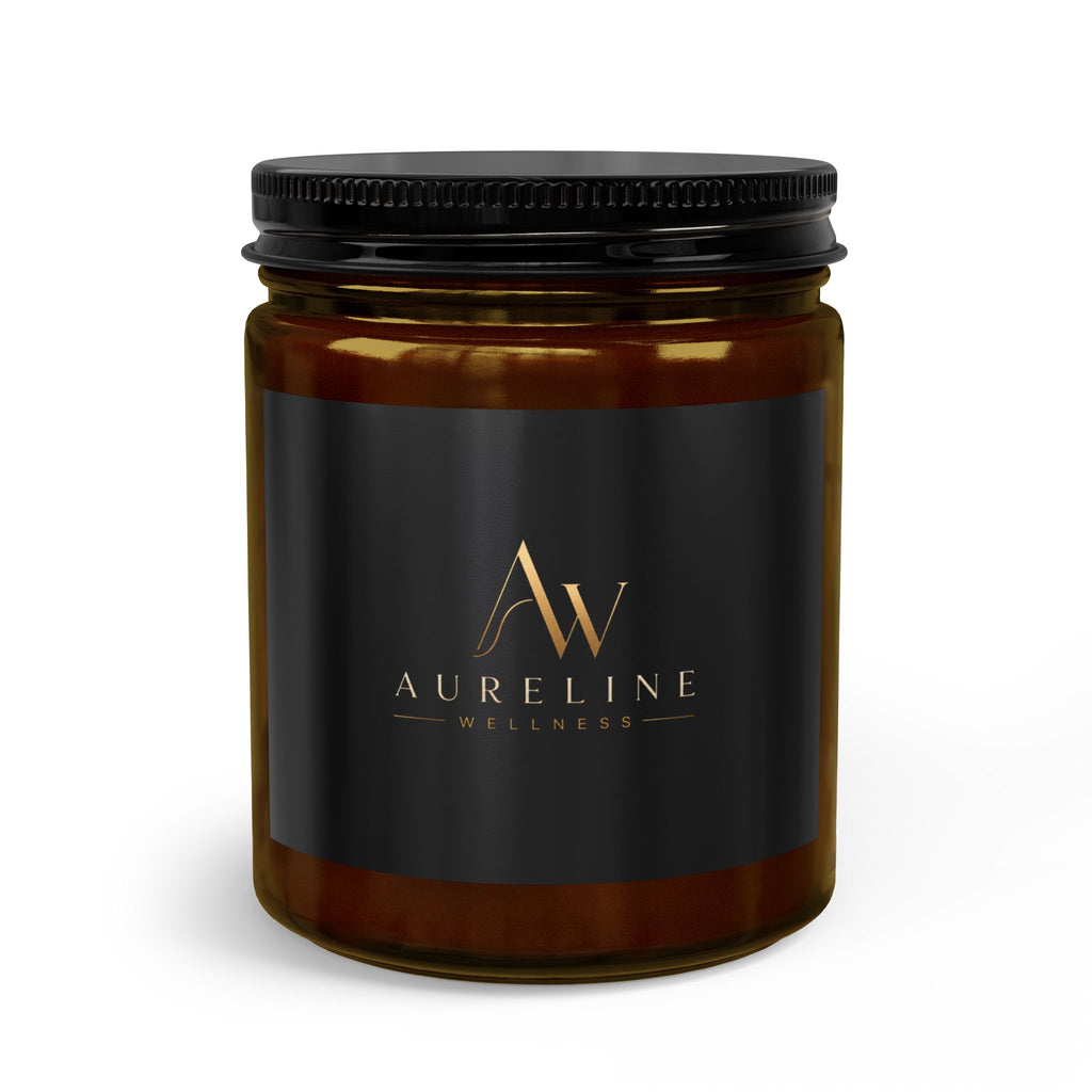 Aureline Wellness mason jar candle available in a selection of signature aromas and fragrances