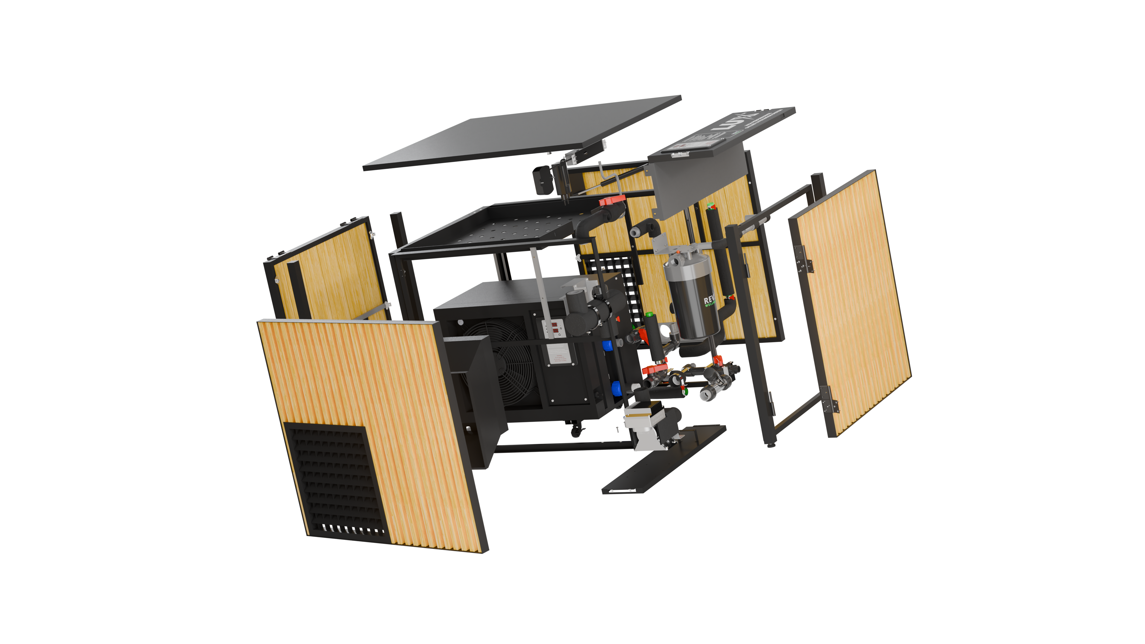 RevX X Tub Acrylic Cold Plunge + LUX Chiller & Filtration System