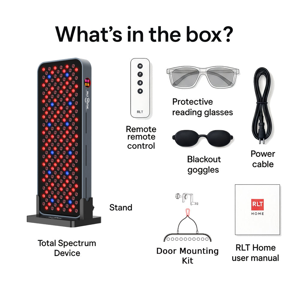 Total Spectrum COMPACT Targeted Red Light Therapy Panel — 216 LEDs, 7 Wavelengths