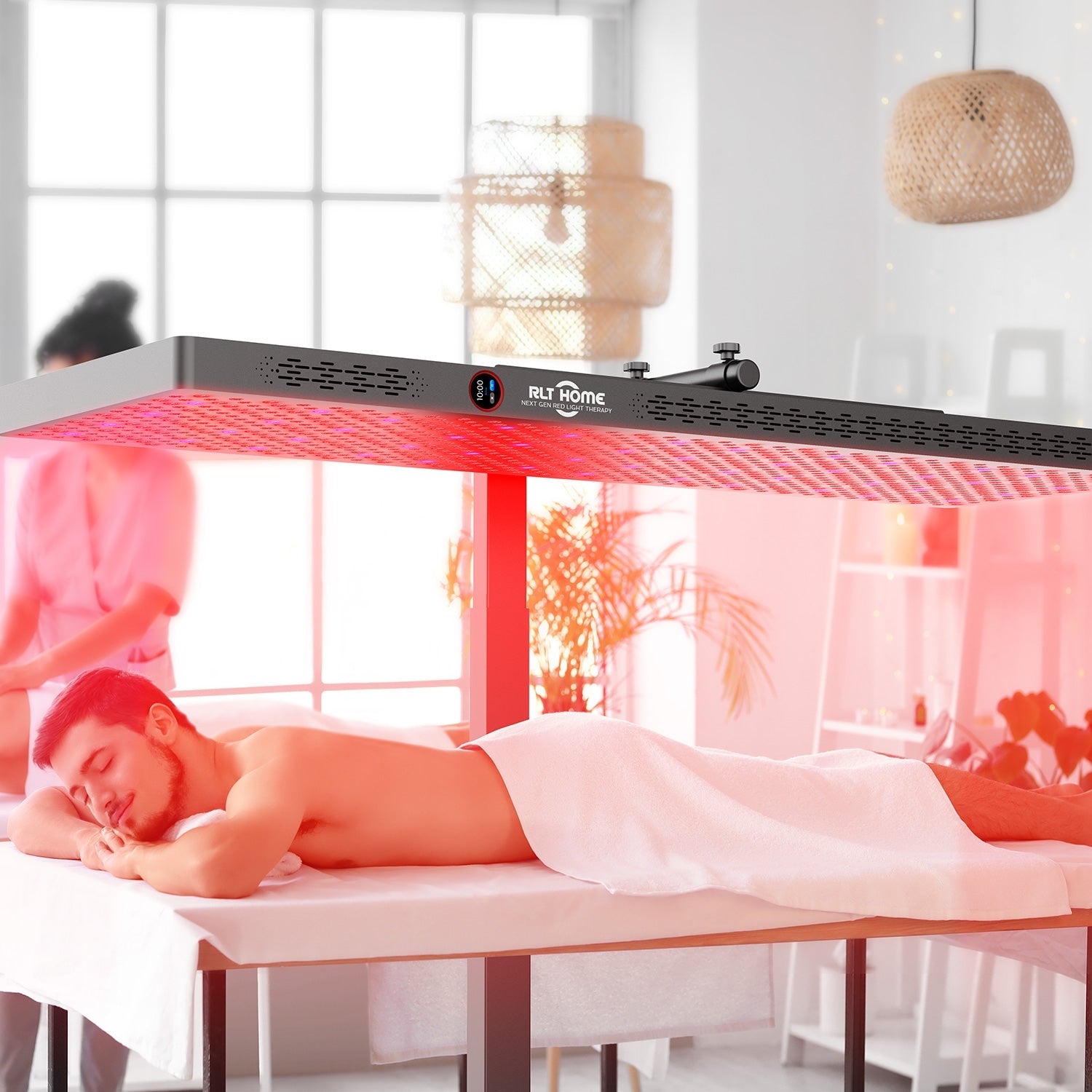 Total Spectrum ELITE Full-Body Red Light Therapy Panel — 864 LEDs, Electric Stand