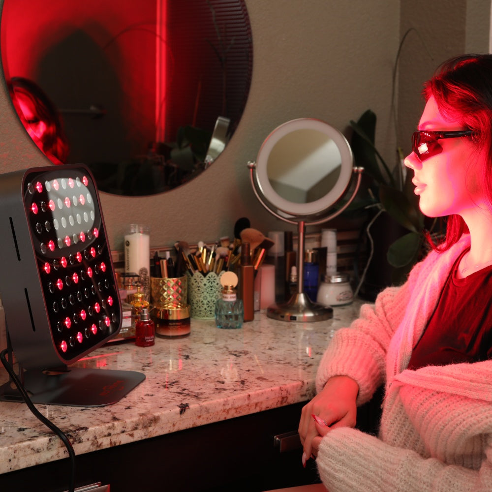 Total Spectrum MINI Tabletop Red Light Therapy Panel — 72 LEDs, 7 Wavelengths