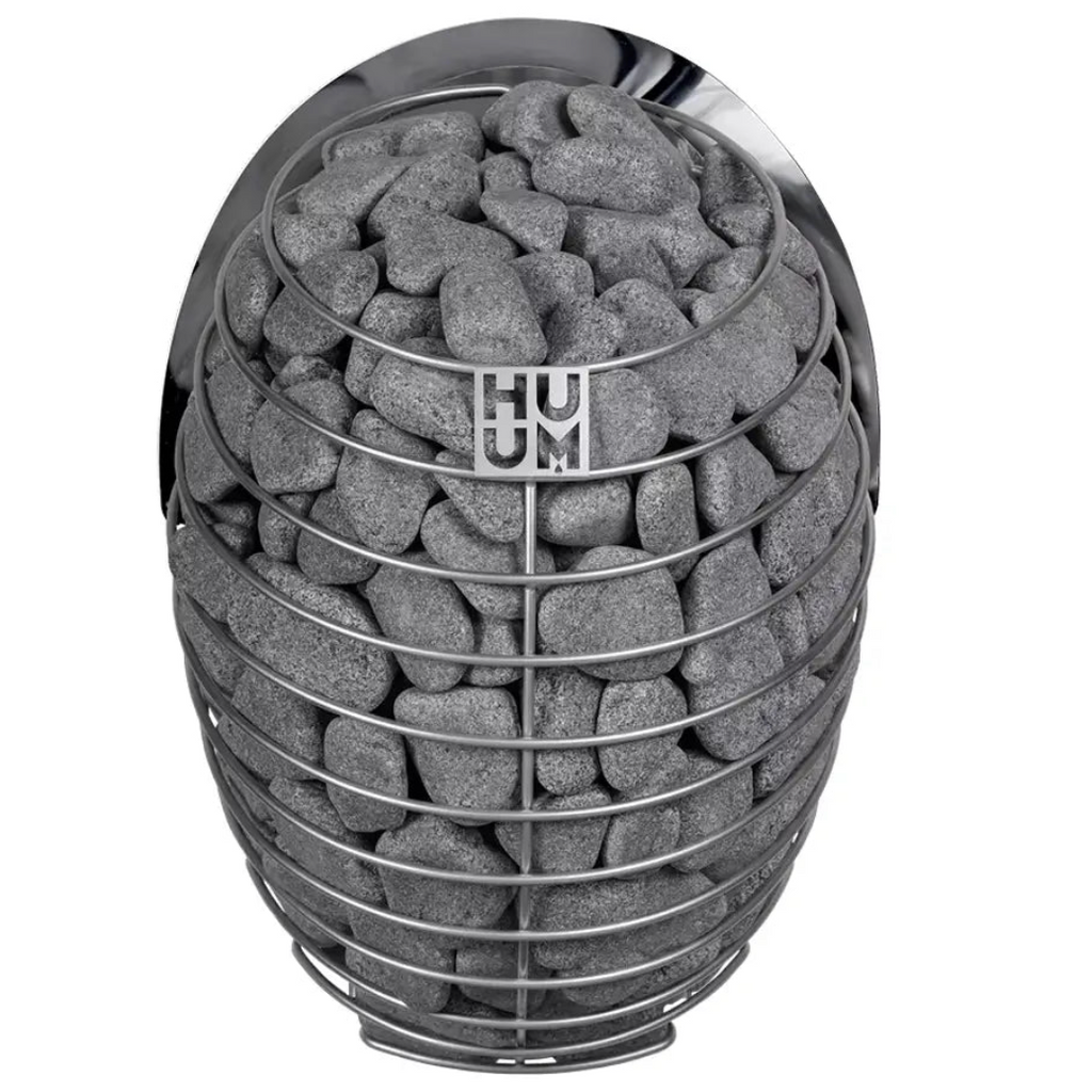 Natural sauna stones designed for heat retention and steam therapy