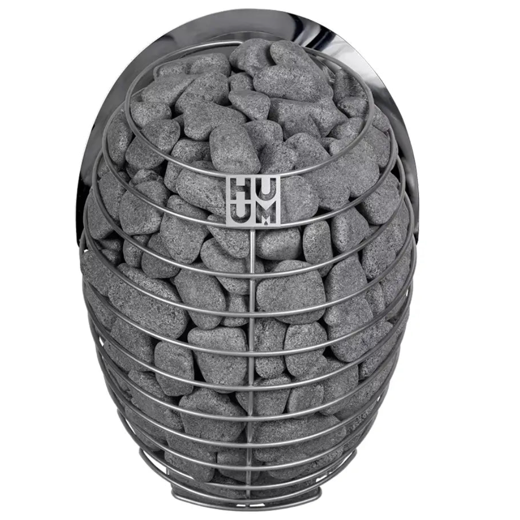 Natural sauna stones designed for heat retention and steam therapy