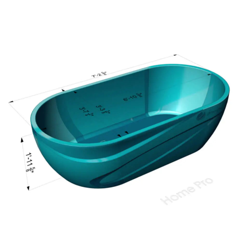 Dreampod Home Float Pro flotation tank dimensions and product specifications diagram
