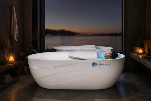 Experience deep relaxation at home with the Dreampod Home Float Pro, a premium float tank designed for comfort, sensory isolation, and everyday wellness.