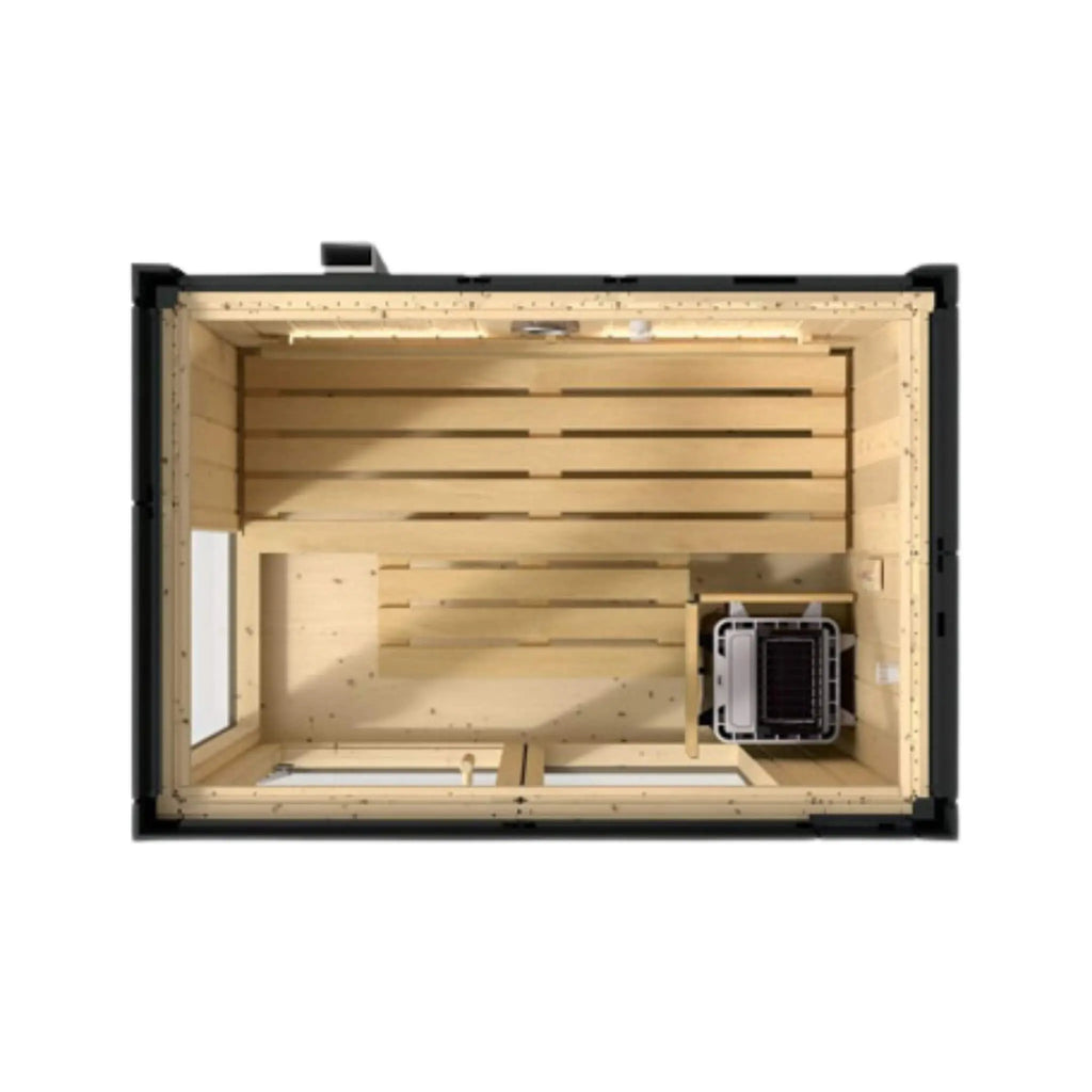 Kohler C1 Indoor Graphite Gray Freestanding Alcove Design Sauna Kit (SAK93182) Kohler
