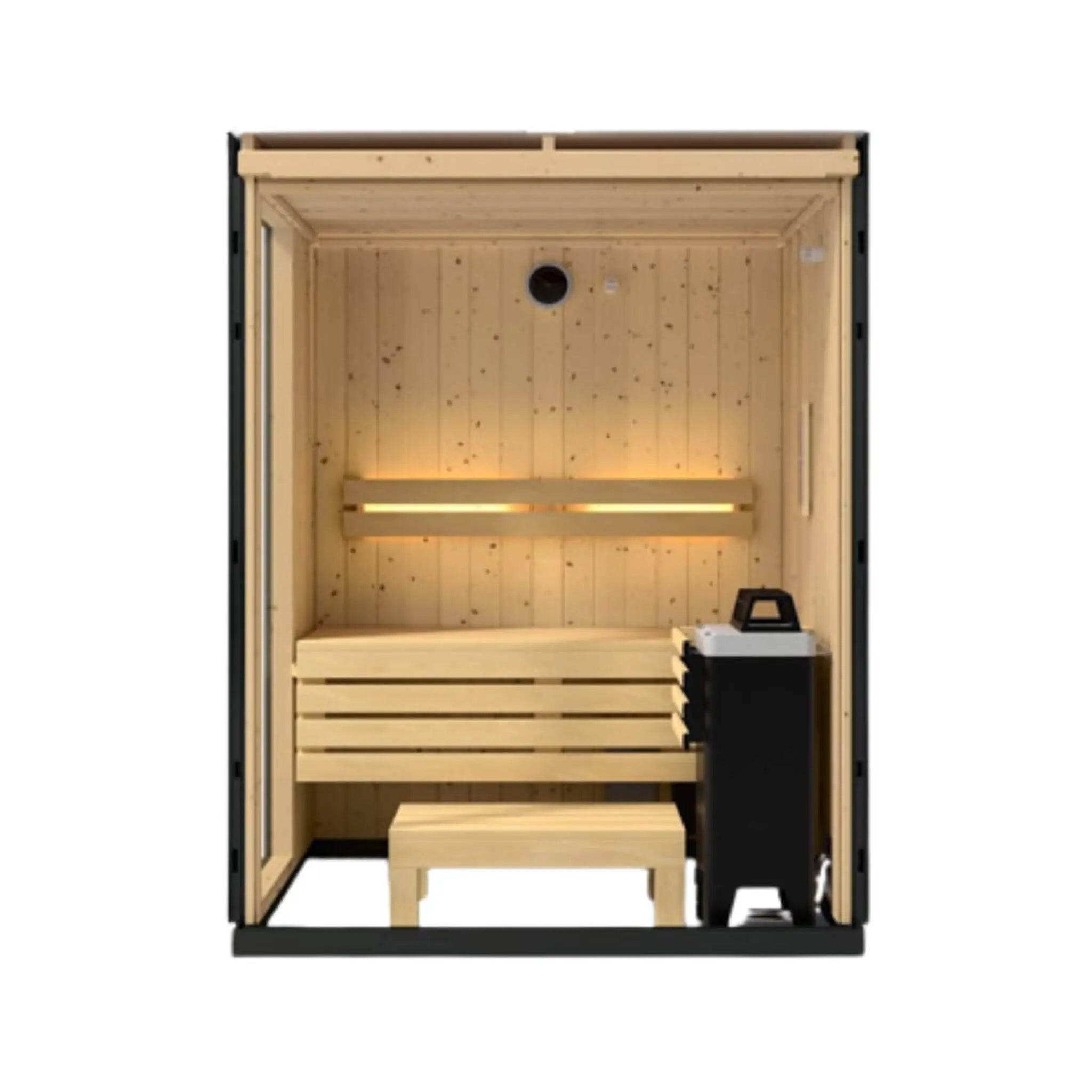 Kohler C1 Indoor Graphite Gray Freestanding Alcove Design Sauna Kit (SAK93182) Kohler