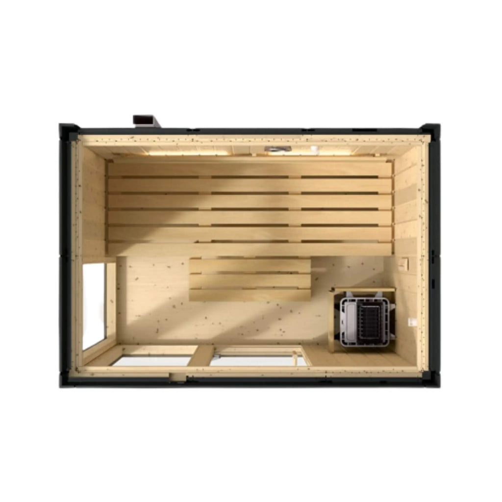 Kohler C1 Indoor Graphite Gray Freestanding Alcove Design Sauna Kit (SAK93182) Kohler