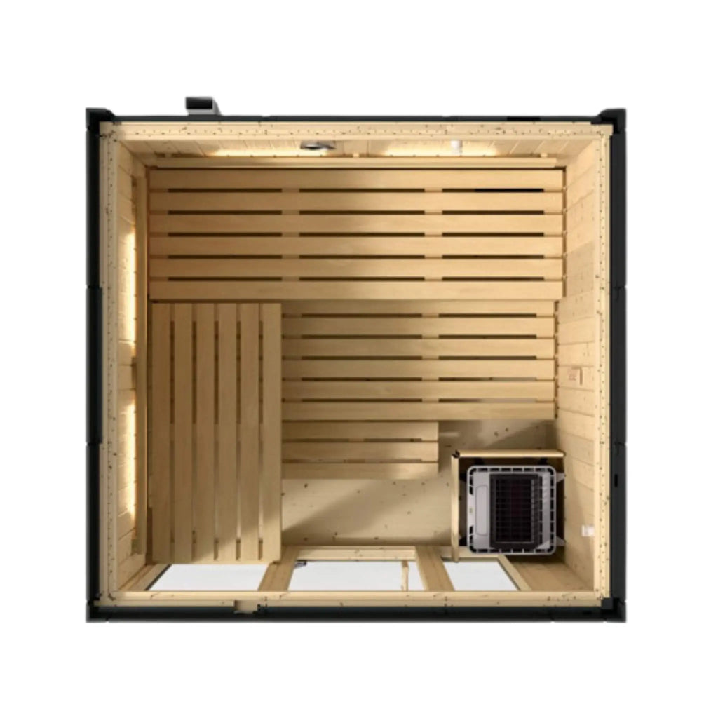 Kohler C1 Indoor Graphite Gray Freestanding Alcove Design Sauna Kit (SAK93182) Kohler