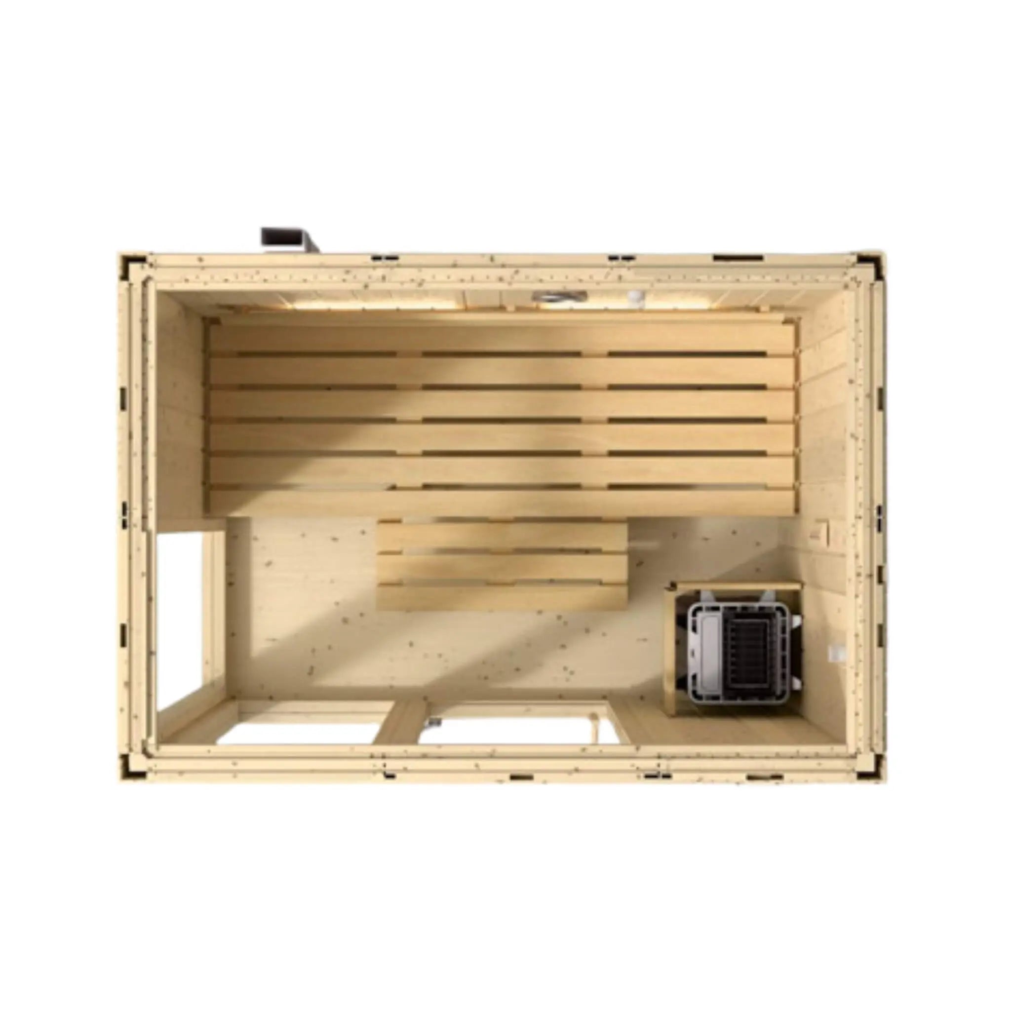 Kohler C1 Luxury Indoor Scandinavian Spruce Home Sauna Kit (SAK60418) Kohler