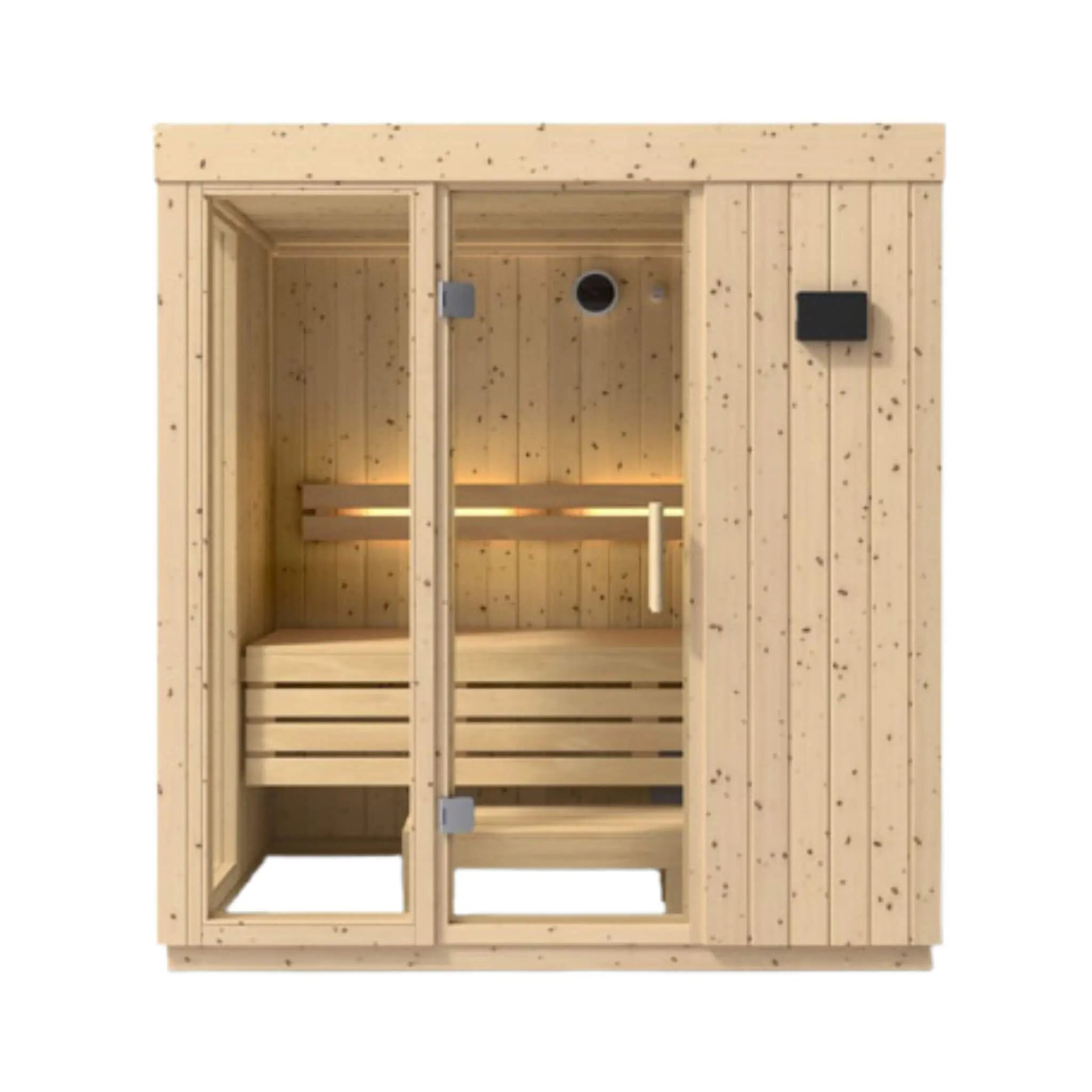 Kohler C1 Luxury Indoor Scandinavian Spruce Home Sauna Kit (SAK60418) Kohler