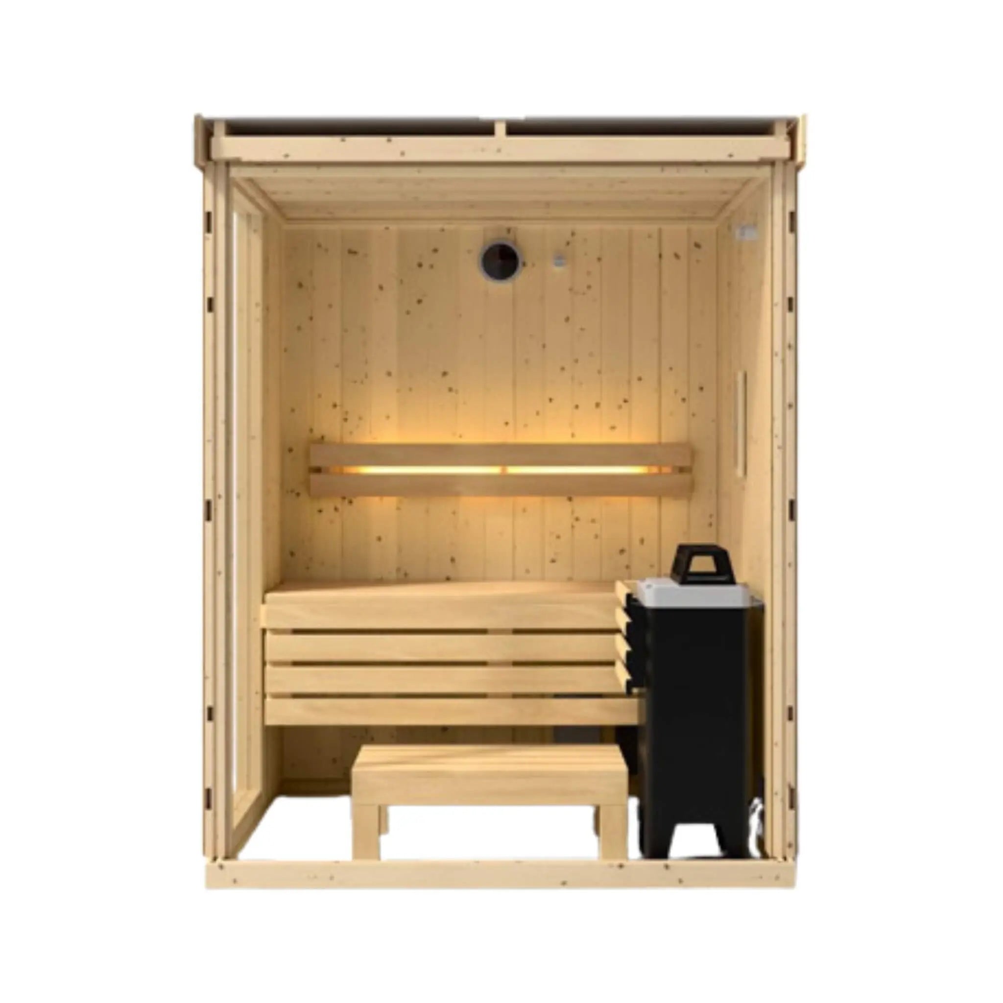 Kohler C1 Luxury Indoor Scandinavian Spruce Home Sauna Kit (SAK60418) Kohler