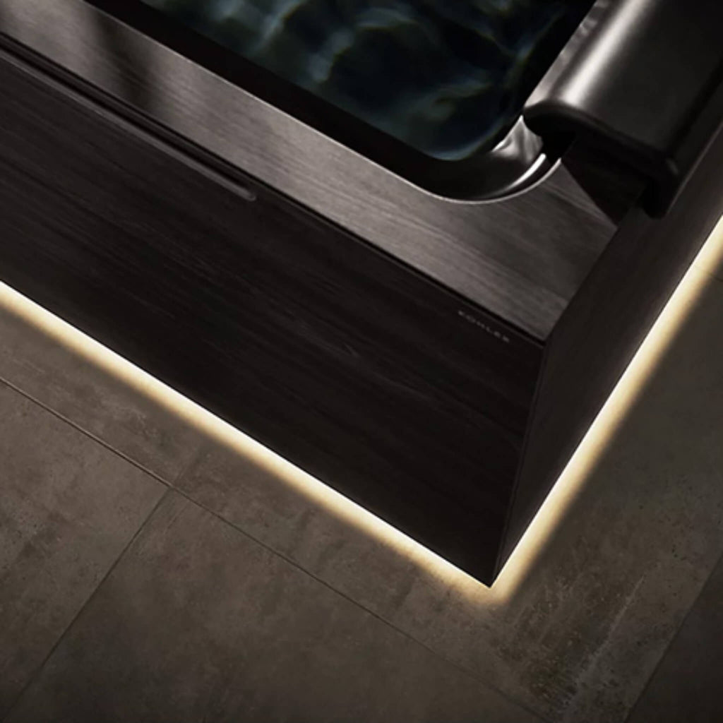 Kohler x Remedy Place Ice Bath with integrated exterior lighting in a luxury wellness setting
