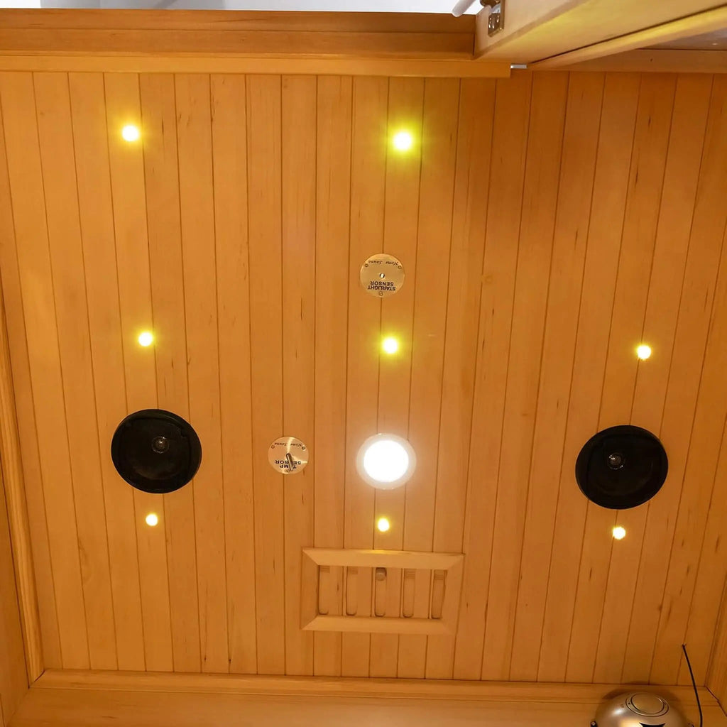 Rövia Luma sauna interior ceiling detail