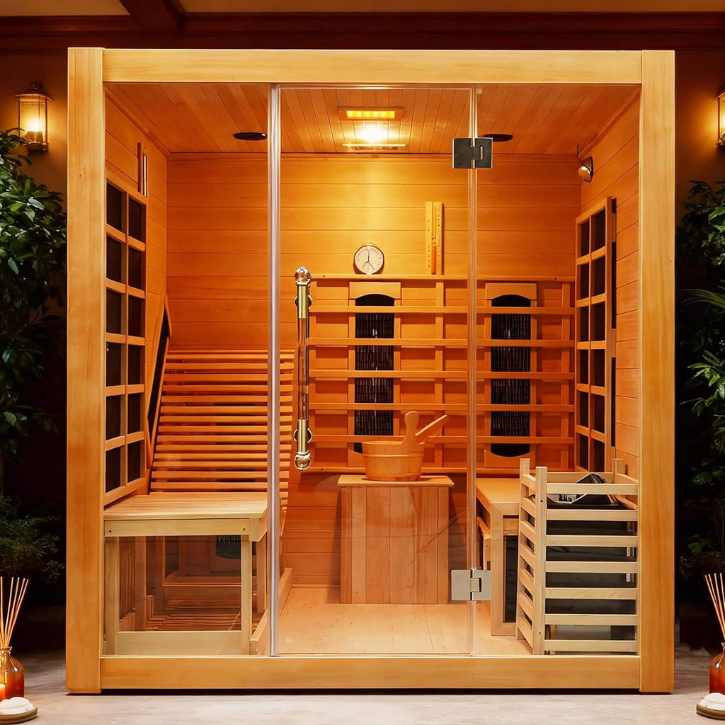 Rövia Oasis 3-person hybrid sauna in a modern home