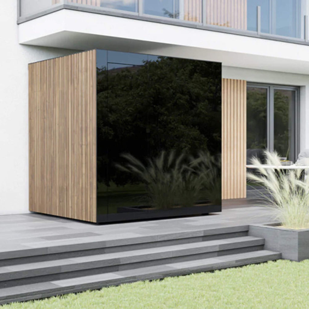 ThermaSol Spectra outdoor glass-front sauna cabin