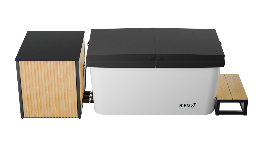 RevX X Tub Acrylic Cold Plunge + LUX Chiller & Filtration System