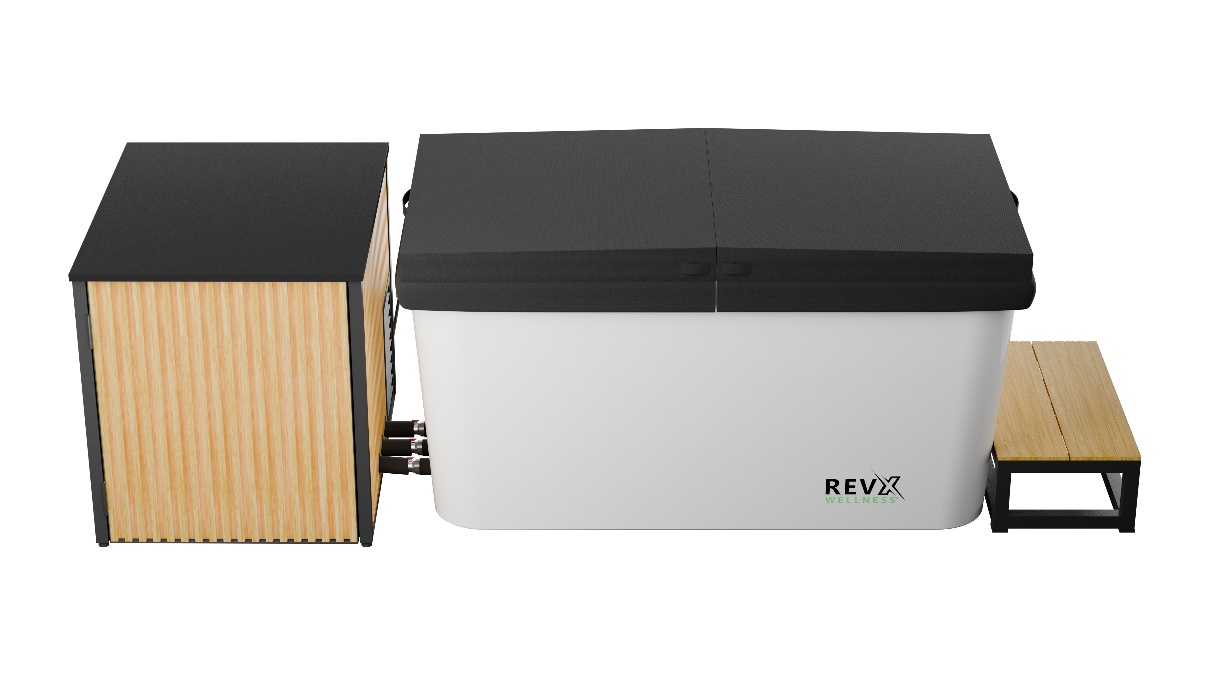 RevX X Tub Acrylic Cold Plunge + LUX Chiller & Filtration System