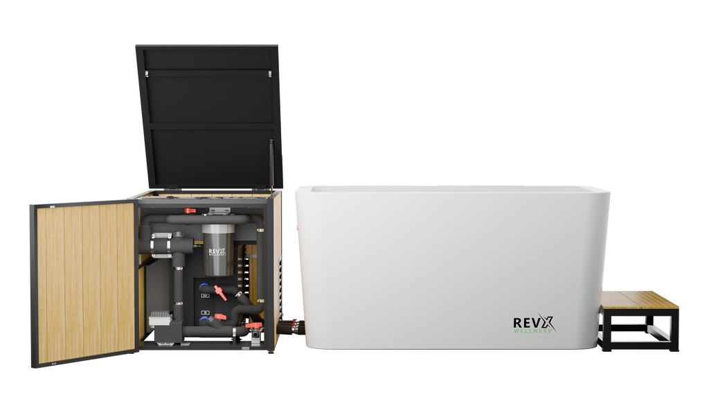 RevX X Tub Acrylic Cold Plunge + LUX Chiller & Filtration System