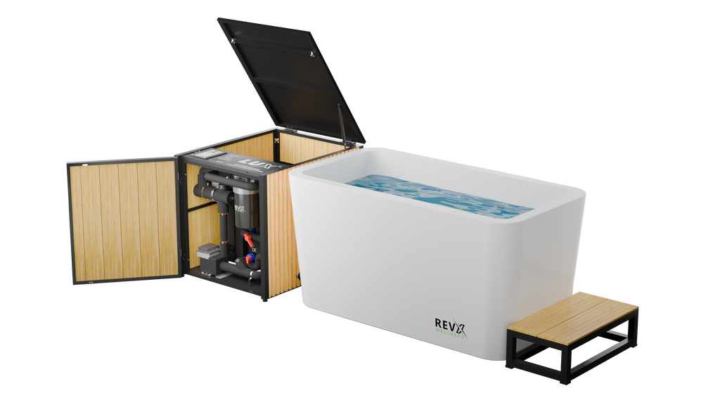 RevX X Tub Acrylic Cold Plunge + LUX Chiller & Filtration System