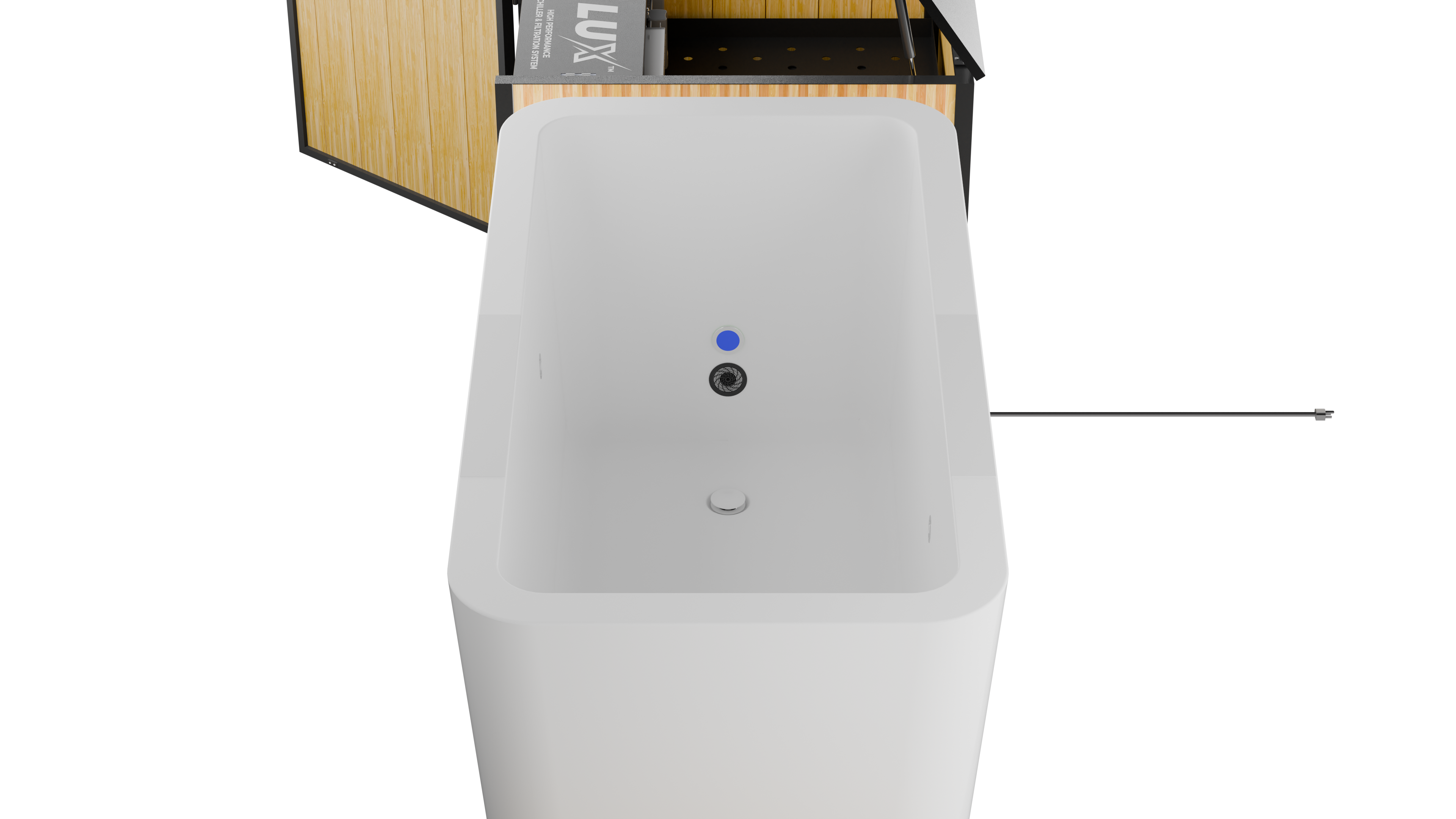 RevX X Tub Acrylic Cold Plunge + LUX Chiller & Filtration System